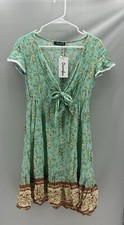green floral tie dress sale discount viral trending ootd gift summer party-a347k