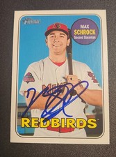 Max Schrock Autograph Signed 2016 Topps Heritage St. Louis Cardinals