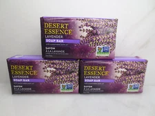 DESERT ESSENCE LAVENDER SOAP BAR 5 OZ NWOB LOT OF 3