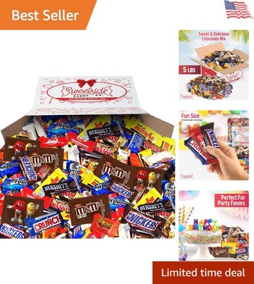 Delicious 5 LB Bulk Pack of Milk Duds, Snickers & More - Chocolate Treats Galore