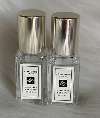 2 x Jo Malone Wood Sage and Sea Salt Cologne Spray 0.3oz/9ml Each