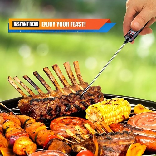 Instant Read Digital Electronic Kitchen Cooking BBQ Grill Food Meat Thermometer - Picture 2 of 9