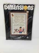Children Grow Up Vintage NIP Dimensions Crewel Embroider Kit 1206 USA Made