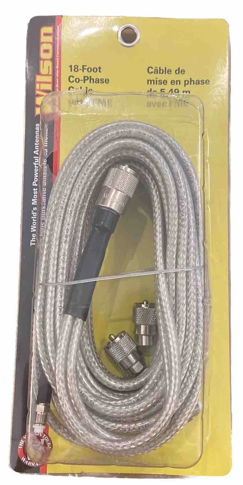Wilson 305818FME 18 Foot Mini 8 75ohm CB Antenna Co-Phase Coax Cable With FME - Image 2 of 3