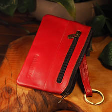 Portachiavi In Pelle Con Doppia Cerniera - Mini Portafoglio Multifunzione Per Auto E Casa (Verde) - Foto 1