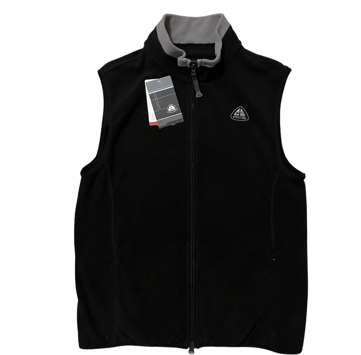 RARE NWT Nike ACG Vintage Y2K Fleece Black Vest Size M | eBay RARE NWT Nike ACG Vintage Y2K Fleece Black Vest Size M | eBay