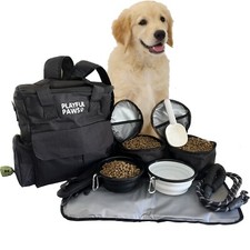 Dog Travel Bag Backpack- Pet Travel Accessories Included- Airline Approved