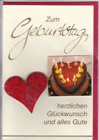 1 Geburtstagskarte Karte GlüCkwunschkarte 3D Karte Zum Geburtstag #51-0300