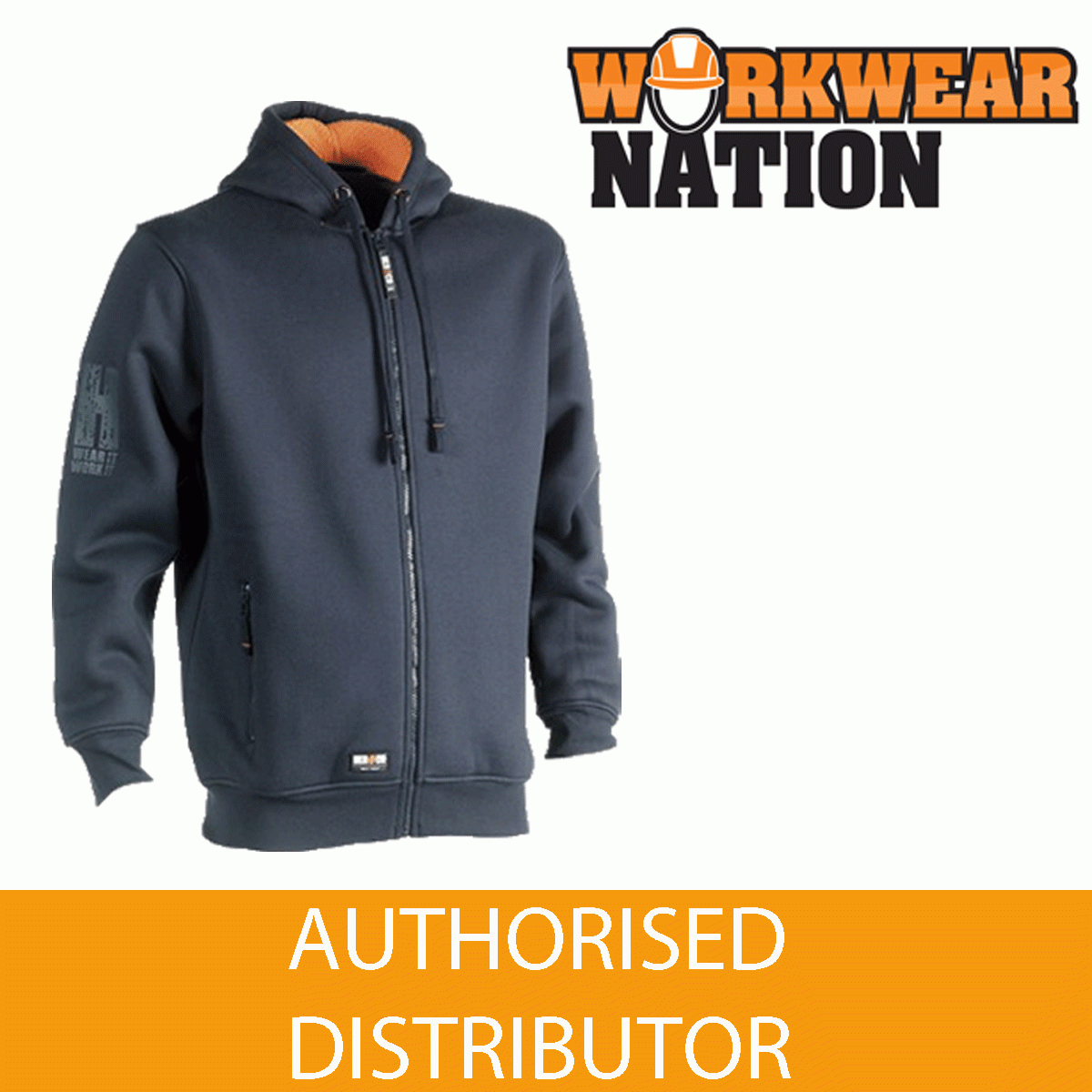 Herock Odysseus Full Zip Hooded schweißer Work Hoodie Navy Herock Odysseus Full Zip Hooded schweißer Work Hoodie Navy