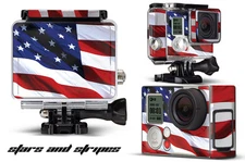 Skin Stickers for GoPro Hero 3+ Camera & Case Decal HERO3+ Go Pro USA FLAG