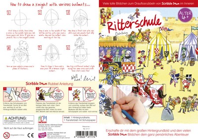 HCM Kinzel - Scribble Down Rubbelkarten - Ritterschule