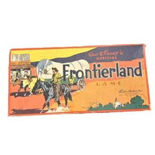 Walt Disney's Official Frontierland Game~Parker Bros.1955 No Spinner