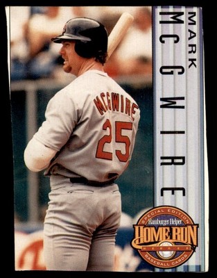 1998 Hamburger Helper Home Run Heroes Mark McGwire St. Louis Cardinals #1