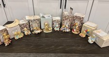 Vtg. Lot Of 10 Cherished Teddies Figurines W/Original Boxes  Certificates