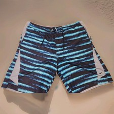 Nike Board Shorts Striped Athletic Netted Performance Mens Size Large Preowned