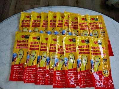 17 Pairs Of Sport Temp Insole Foot Warmers  NEW SEALED