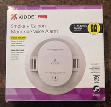KIDDE Detect Battery Smoke and Carbon Monoxide Alarm 30CUDR-V with Voice Alerts