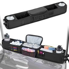 Golf Cart Storage Tray, No-drilling Front Storage Basket Compatible With Ezgo