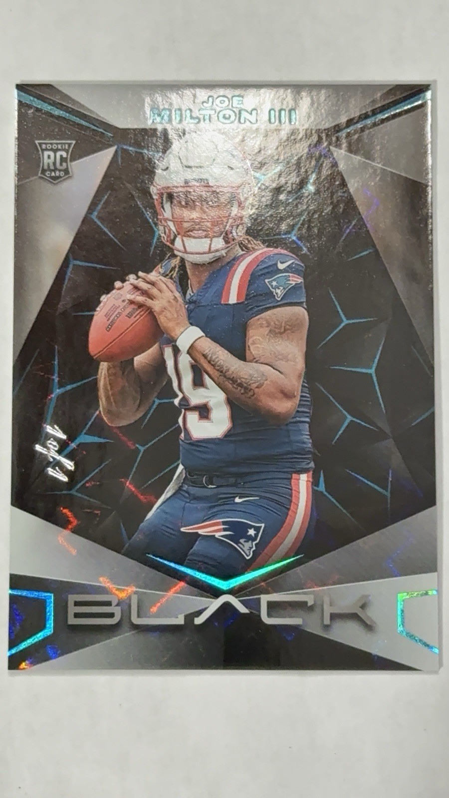 2024 Panini Black Joe Milton III #154 Platinum 1/1 (RC)