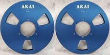 One Pair 10.5'' blue AKAI Tape reel High Quality Aluminum Take Up Reel