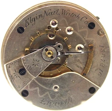 1885 ELGIN POCKET WATCH MOVEMENT 1587316 GRADE 88 18s 11j (ER2)
