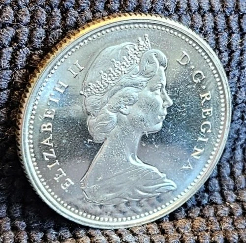 1966 Canada Silver 25 Cent- Fineness .80- PL Condition