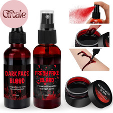 3PCS Halloween Fake Blood Kit Cosplay Makeup Dress up Accessories