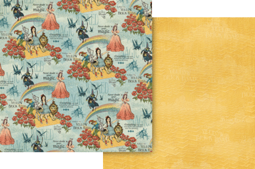 GRAPHIC 45 "WONDER OF OZ" 12X12 PAPER SET-12 SHEETS   SCRAPJACK'S PLACE - Picture 4 of 13
