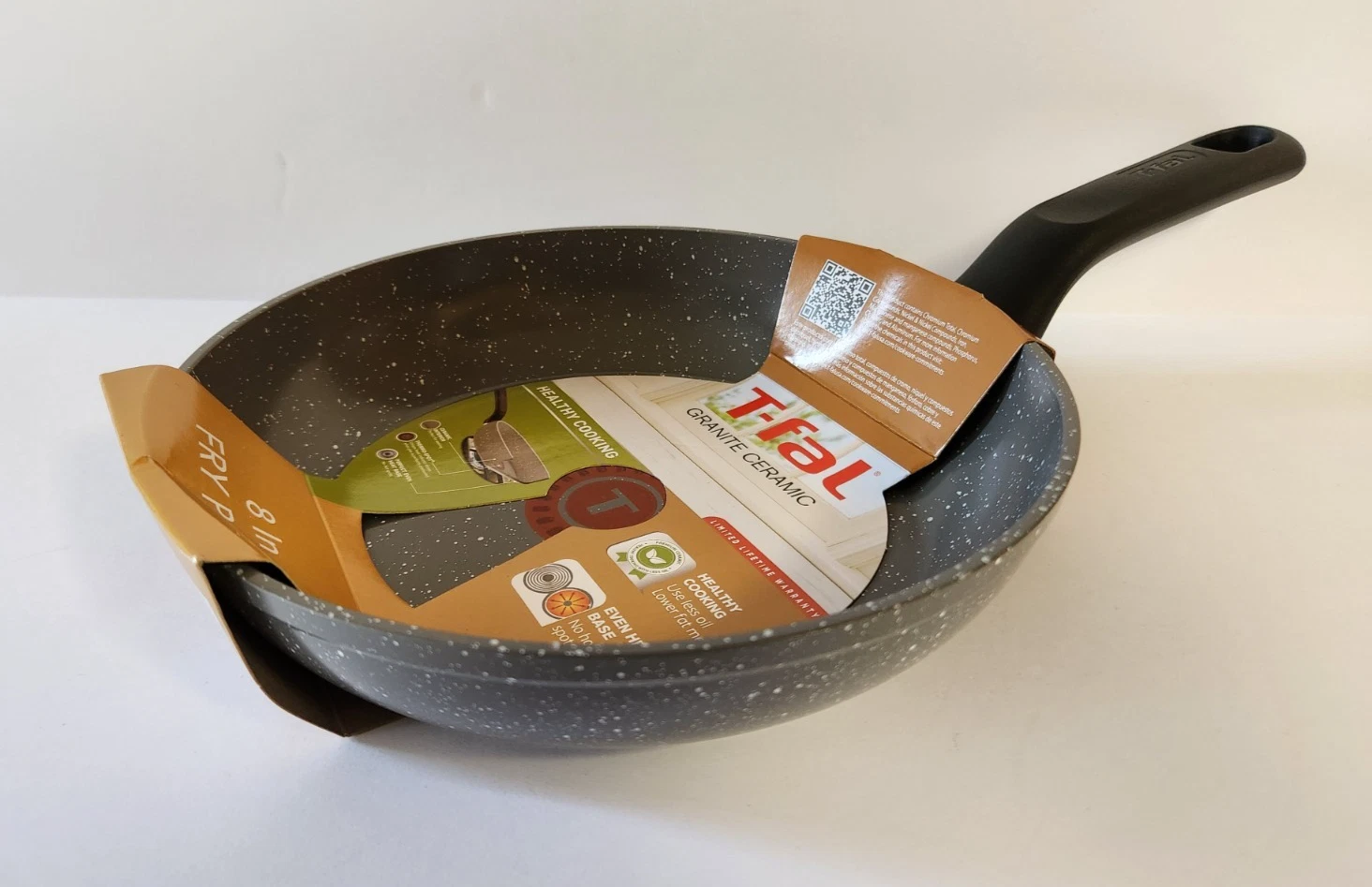 T-Fal Granite Ceramic 8" Fry Pan Non-Stick Skillet New