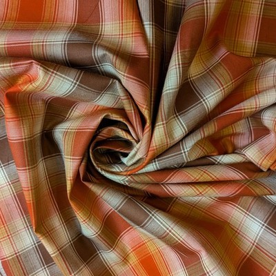 Red Pendleton Pima Cotton Plaid fabric by the yard 58'' wide