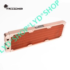 FREEZEMOD 360mm Radiator All-red Copper Computer Water Cooling Row 7mm G1/4 2