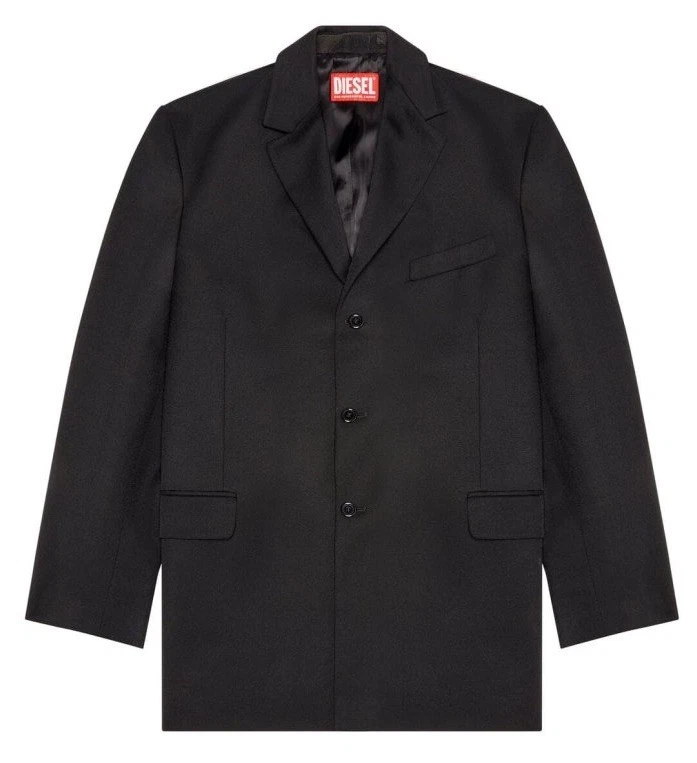 BNWT $700  Diesel J Warhols Men’s Blazer Jacket XL / XXL Black Gray 52 9XX Vtg image 2