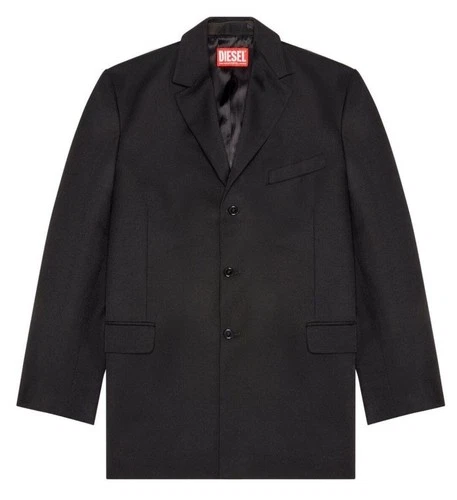 BNWT $700  Diesel J Warhols Men’s Blazer Jacket XL / XXL Black Gray 52 9XX Vtg image 2