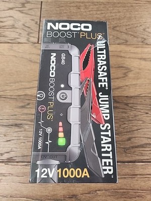 NOCO Boost Plus GB40 1000A 12V UltraSafe Portable Lithium Battery Jump Starter 