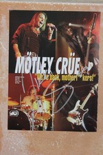 Nikki Sixx Signed Autographed Motley Crue 8x10 Magazine Photo 2005 Carnival Tour