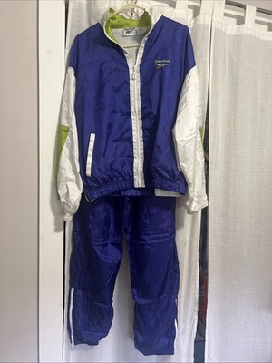 Vintage Reebok Tracksuit Size Large Blue, White, Green