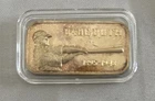 1 oz Babe Ruth Silver Bar .999 1973 Gold Over Silver Creations Ltd Fine /1000