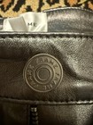 New Frame Leather Pants 29 Silver Lamb Le Crop Mini Boot Sparkle — photo 7