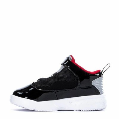 Jordan Toddler TD Max Aura 2 Shoes Patent Leather Black Cement Red
