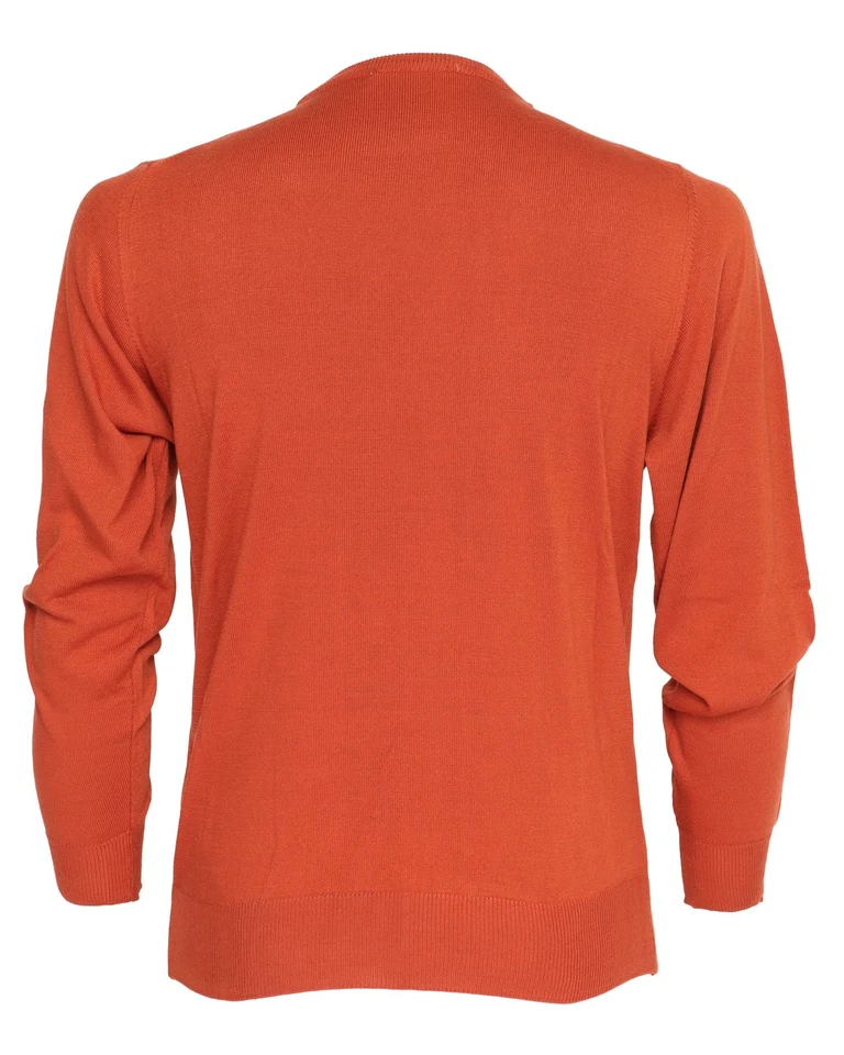 Новый с Ярлыками TRUSSARDI коллекции свитер с круглым вырезом мериносовой шерсти роскошь Италии L тонкий - Изображение 2 из 2