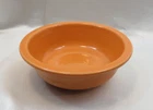 Homer Laughlin FIESTA Round Vegetable Serving Bowl 8-3/8" Tangerine Orange VTG.
