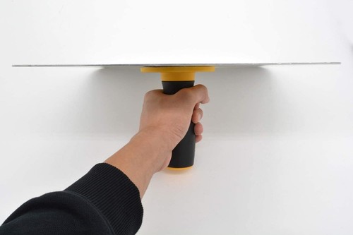 2Pack Aluminium Plastering Hawk with Soft Grip Handle, Plaster Mortar Board Hold - Picture 5 of 7