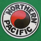 Vintage 1950’s Post Cereal Premium NP Northern Pacific Railroad Tin Sign 3 x 3in