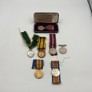 WW1 WW2 medal group to 238004 Cpl A G M Carpenter MIDDX R with TF & QEII awards