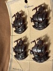 1950’s Clipper Ship Galleon Buttons 2 Masted Tall Ships Celluloid Plastic — photo 10