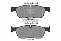 Textar Bremsbelagsatz, Scheibenbremse 2214601