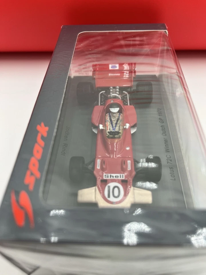 Jochen Rindt #10 1970 Lotus 72C - 1:43 Spark - Dutch Grand Prix Winner - Sealed - Image 2 of 4