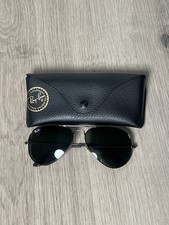 Ray-Ban RB3025 Black Aviator Classic Lenses Unisex Sunglasses