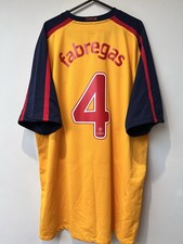 Original Arsenal 2008/09 away football shirt jersey #4 Fabregas Nike XXL Men?s