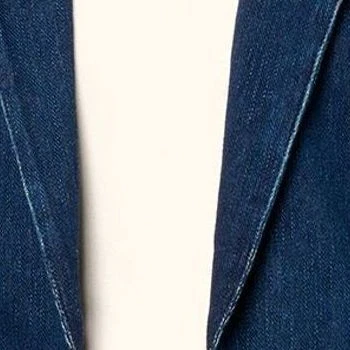 Isaac Mizrahi Live! Chaqueta para mujer talla L tejida denim clásica negra A681951 Foto 2 de 4